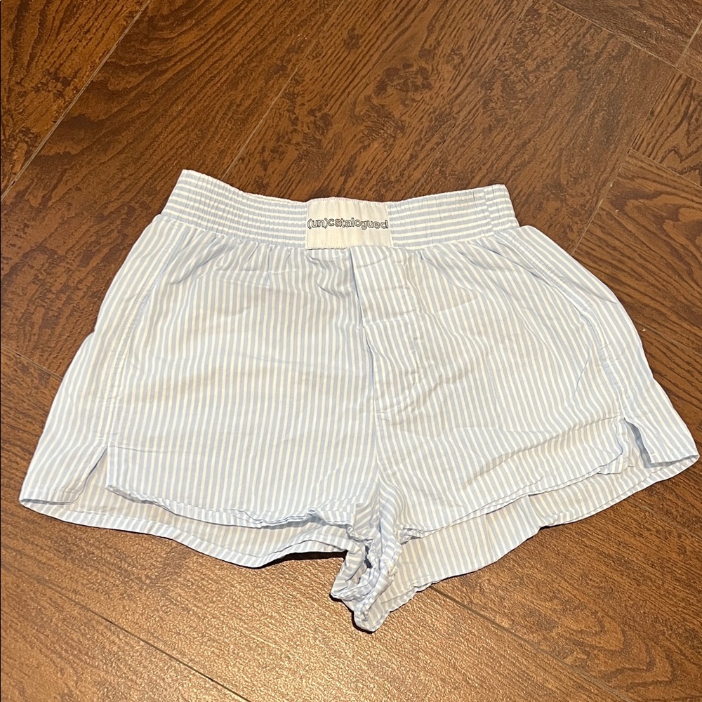 Blue Pin striped  Shorts